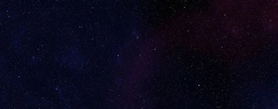 Purple nebula and star field above the snow zone